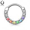 Piercing septum cerclé de strass