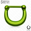 Piercing septum fer  cheval en acier  clip