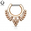 Piercing septum style