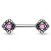 Piercing tton  fleurs tribales avec strass