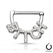Piercing téton à mot coquin