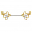 Piercing tton  embouts style papillon