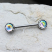 Piercing tton perles reflets arc-en-ciel