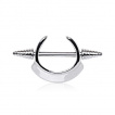 Piercing téton à pointes filetées et fer à cheval