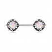 Piercing tton vintage  Opales synthtiques