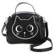 Plus tard - Sac à main noir à tête de chat mignon