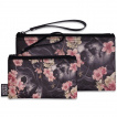 Pochette + Porte-monnaie à crane et fleurs de cerisier - Liquor Brand