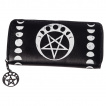 Porte-feuilles noir  lune et pentacle - Banned