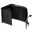 Porte-feuilles noir rockabilly noeud et cerises
