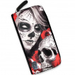 Portefeuille à crane de sucre et femme calavera - Liquor Brand