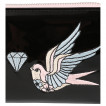 Portefeuille à patchs hirondelles et diamant style tattoo - Banned