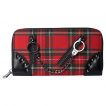 Portefeuilles punk-rock à tartan et menottes à chaîne - Banned