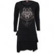 Robe  manches longues avec loup et attrape-rves amrindien