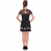 Robe courte gothique noire Banned  dentelle araignes et toiles