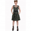 Robe goth-rock Banned noire à motifs morbides