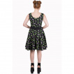Robe goth-rock Banned noire à motifs morbides