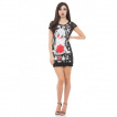 Robe goth-rock Jawbreaker noire à motif pin-up marin
