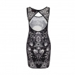 Robe gothique Jawbreaker noire  imprim sotrique style conspiration