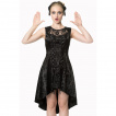 Robe gothique longue noire Banned SKULL CANDY