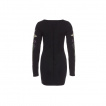 Robe gothique-rock Jawbreaker à cage thoracique fleurie avec libellule
