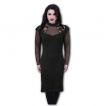 Robe longue élégante gothique à épaules dentelle