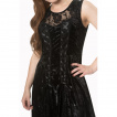 Robe longue gothique noire Banned GOTH KEEPER