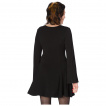 Robe noire  col en v lac - Banned