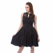 Robe noire paules dentelle 