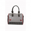 Sac à main zébré à pois avec ancres de marine - Banned