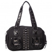 Sac bandoulière à anneaux et rivets