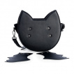 Sac bandoulire chat noir  ailes de chauve-souris - BANNED