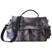 Sac bandoulière en coton vieilli gris