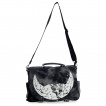 Sac bandoulière en coton vieilli à lune tête de mort - Banned