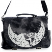 Sac bandoulière en coton vieilli à lune tête de mort - Banned