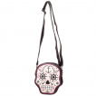 Sac bandoulière goth-rock Banned en forme de crane de sucre style marin