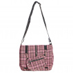 Sac bandoulire punk-rock Banned  tartan rose