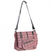 Sac bandoulire punk-rock Banned  tartan rose