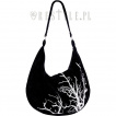 Sac besace gothique  branchages blancs - Restyle