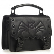 Sac cartable noir à chauve-souris et inserts étoiles