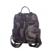 Sac à dos aspect velours noir à pentacle