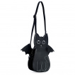 Sac  dos en forme de chat noir  ailes de vampire - BANNED