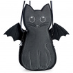 Sac  dos en forme de chat noir  ailes de vampire - BANNED