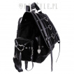 Sac à dos gothique à anneaux coeurs et lanières - Restyle