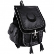 Sac  dos gothique  lune noire renverse et lanires - Restyle