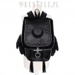 Sac à dos gothique à lune noire renversée et lanières - Restyle