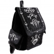 Sac à dos gothique runes lunaires blanches - Restyle