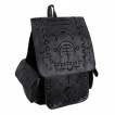 Sac à dos gothique runes lunaires noires - Restyle