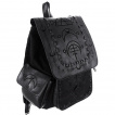 Sac à dos gothique runes lunaires noires - Restyle