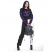 Sac  dos noir  chats extra-terrestres violets et verts - Banned