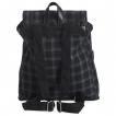Sac à dos rock tartan gris antracite à rivets - Banned